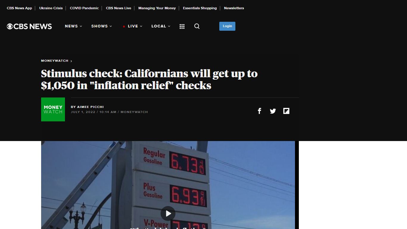 Stimulus check: Californians will get up to $1,050 in "inflation relief ...